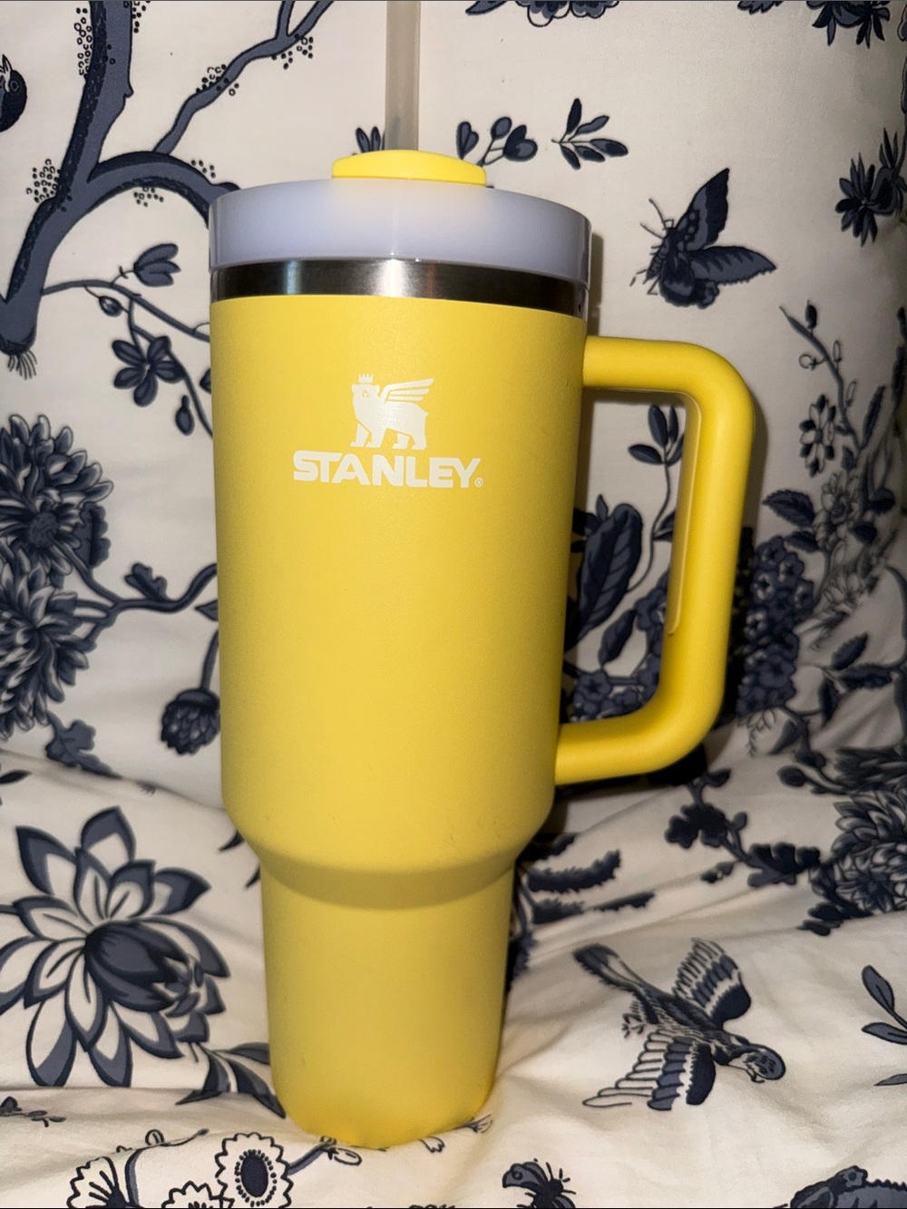 40oz. Stanley insulated cup, yellow, like new, used once